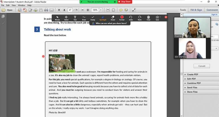 Kursus bahasa Inggris Online