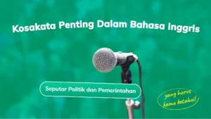 Kosakata Bahasa Inggris