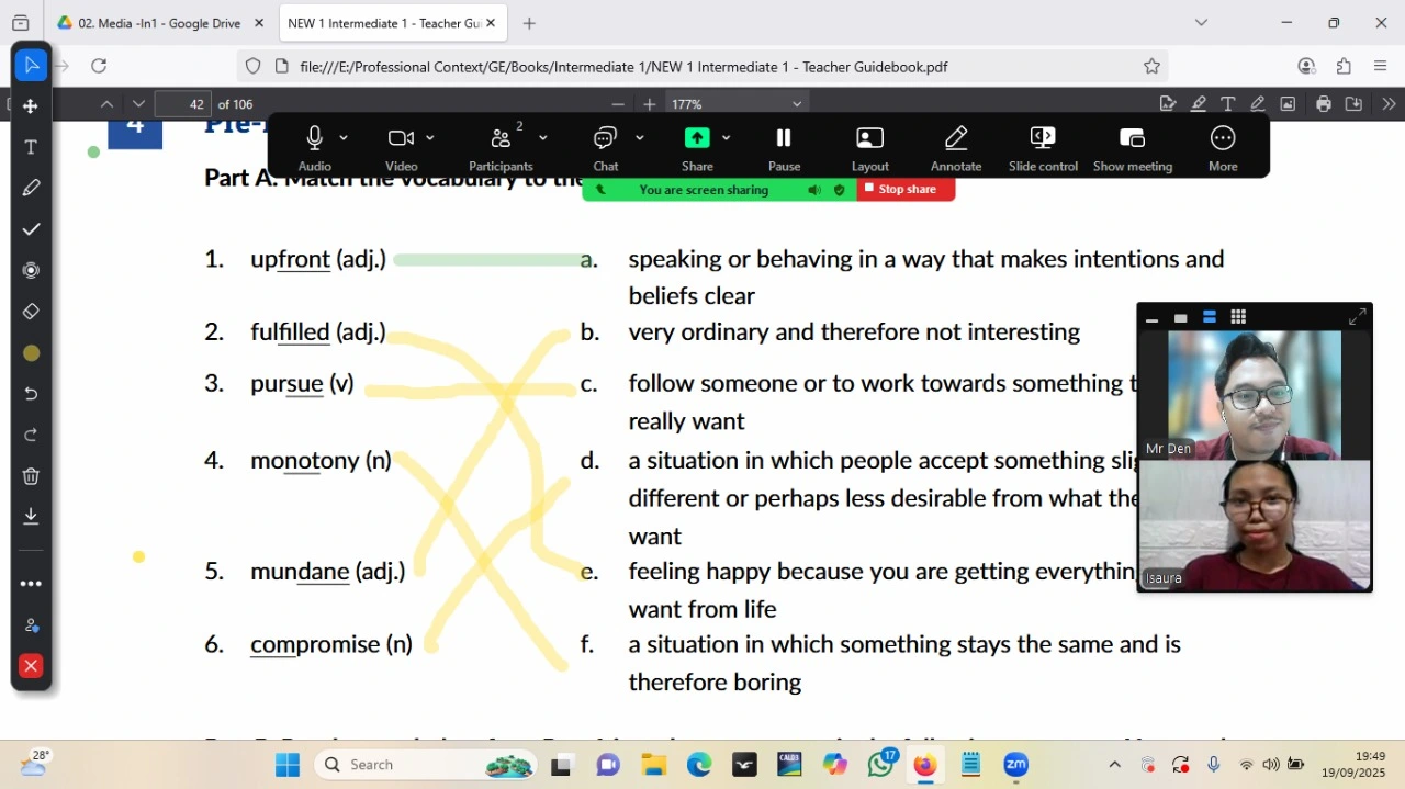 Fluentz Online Class 2: Presentasi Peserta