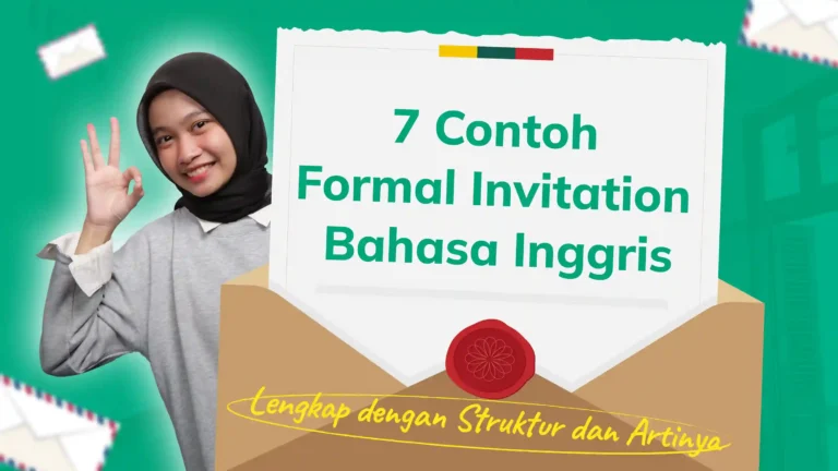 Contoh formal invitation bahasa inggris
