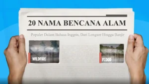 Nama Bencana Alam Bahasa Inggris