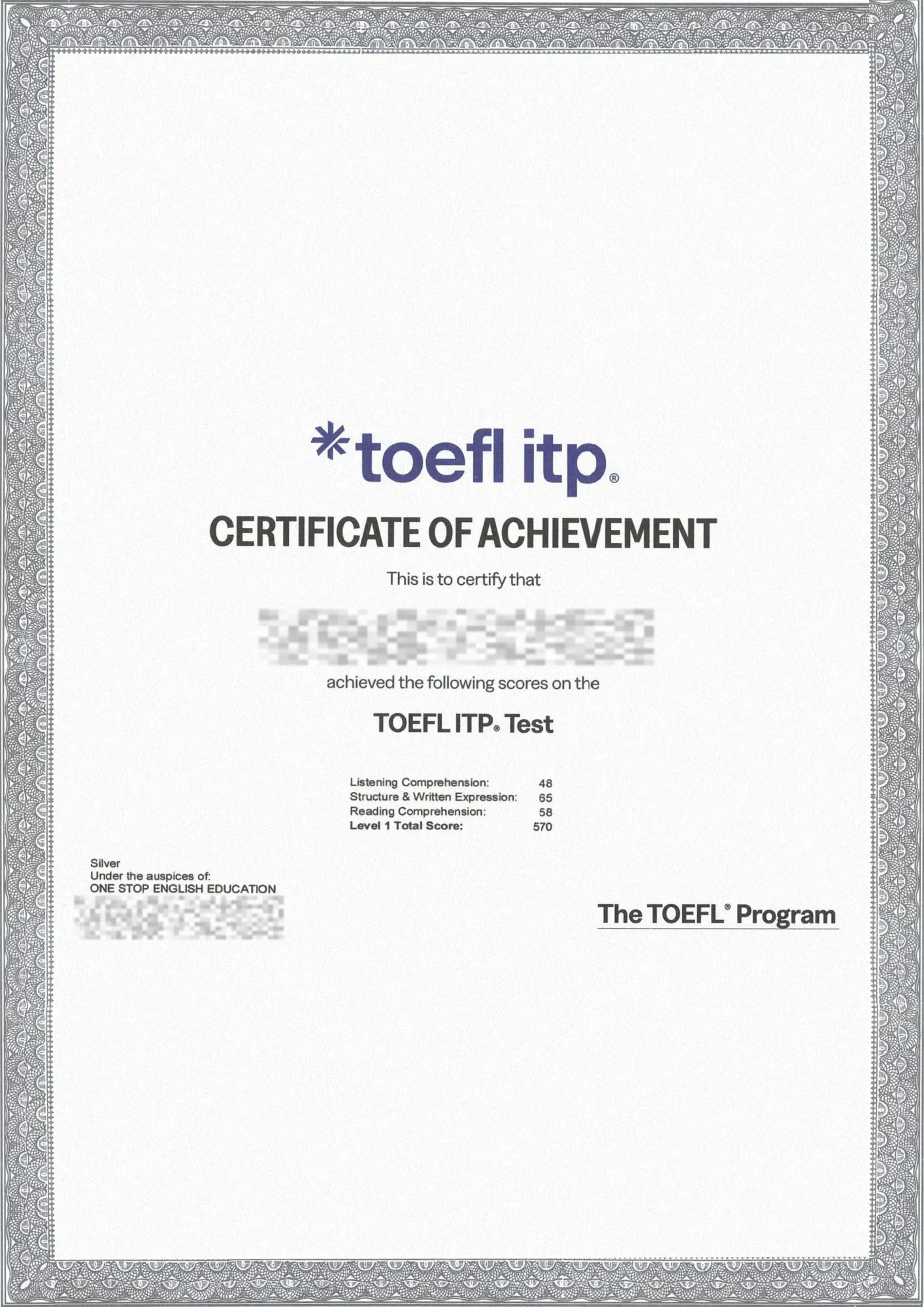 TOEFL ITP Official